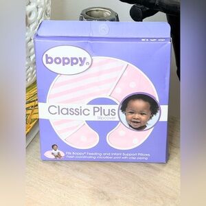 Boppy Classic Plus Slipcover Pink Confetti Dot Stripe 0-12M NEW